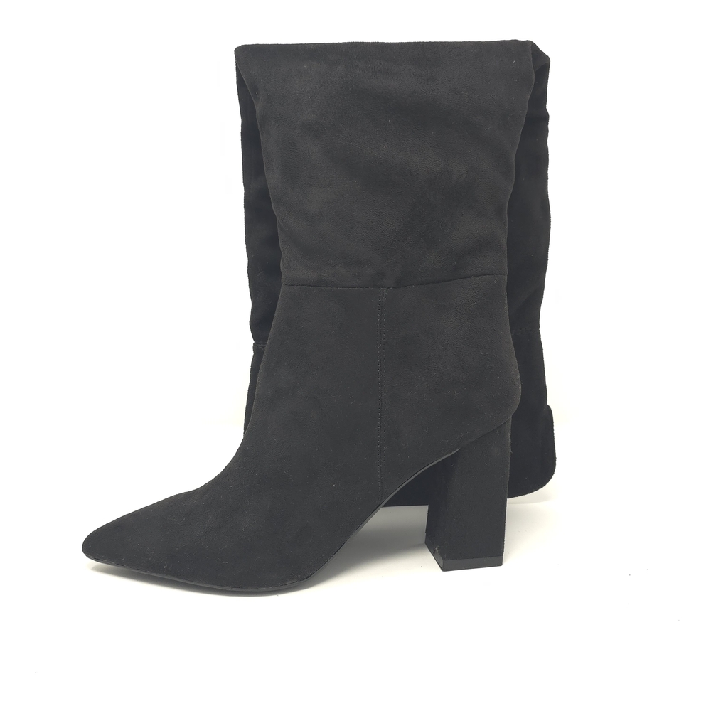 Marc Fisher Black Suede Over-the-Knee Pointed Toe Boots 6M - Picture 3 of 11